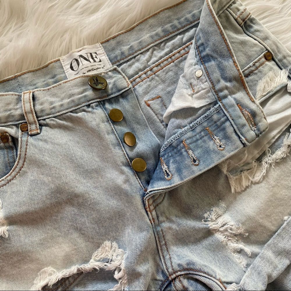 One Teaspoon Diamonds Chargers denim short 26 - Picture 9 of 12